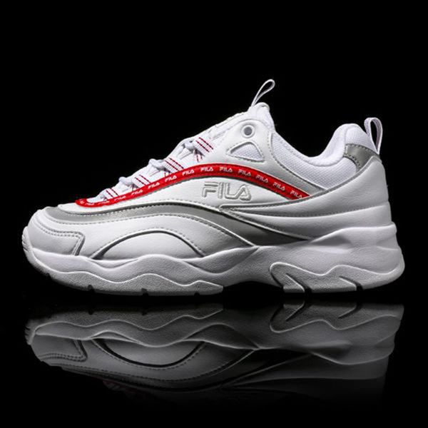 Fila Ray Tapey Tape Men's Lifestyle Shoes - White/Red,NZ 418-79536